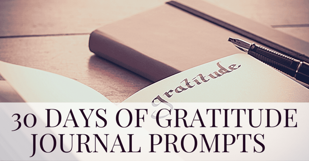 30 days of gratitude journal prompts