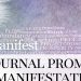 journal prompts for manifestation - light purple background with writing depicting words related to manifesting
