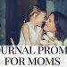 mom with 2 kids - journal prompts for moms