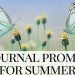 two butterflies with summer flowers - journal prompts for summer