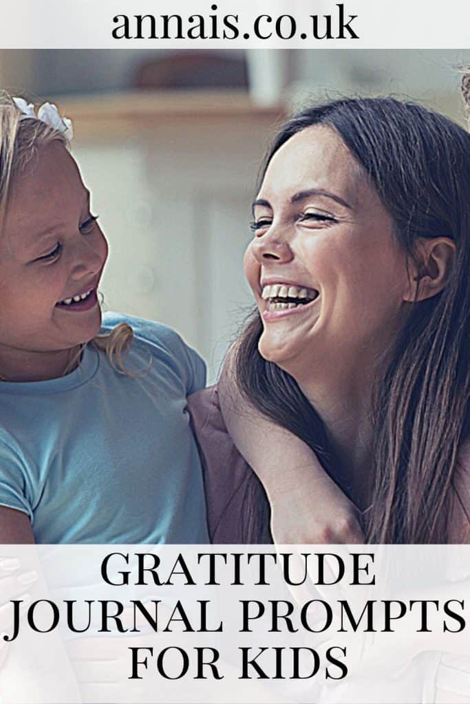 mother and daughter look at each other and smile - Gratitude journal prompts for kids