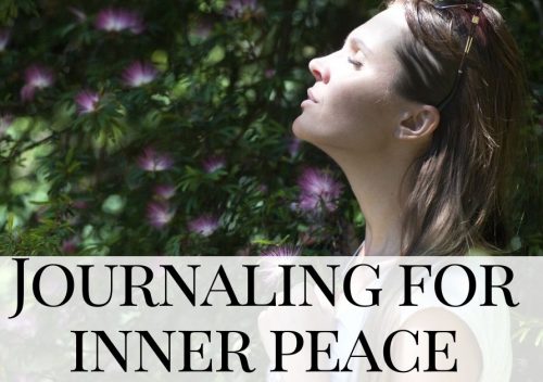 woman looking peaceful - journaling for inner peace