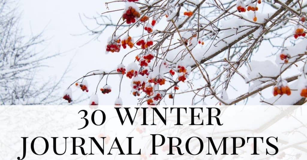 winter snow scene - winter journal prompts, winter journal writing prompts