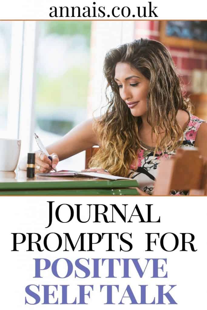 woman writing in journal - Journal Prompts for Positive Self Talk