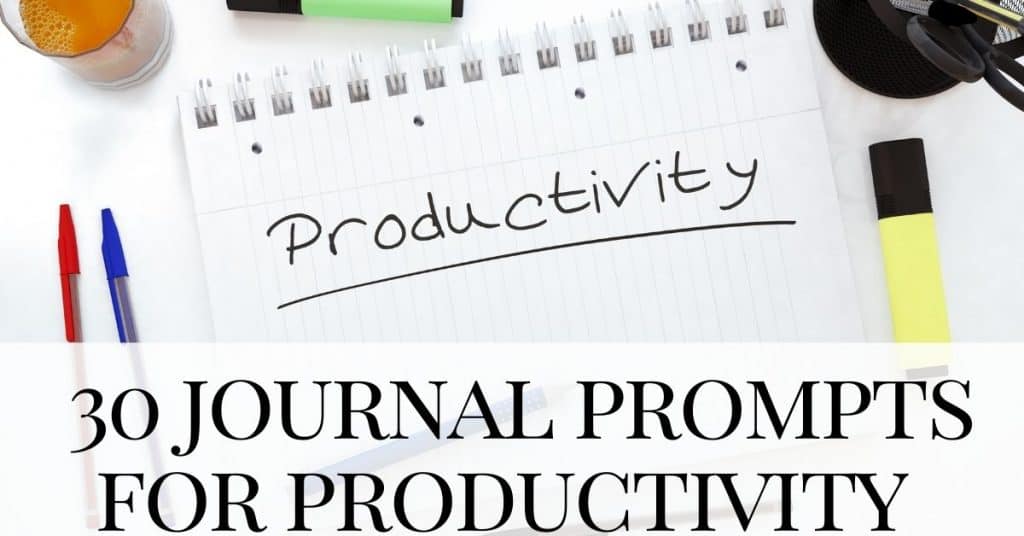 stationary items - Journal Prompts for Productivity