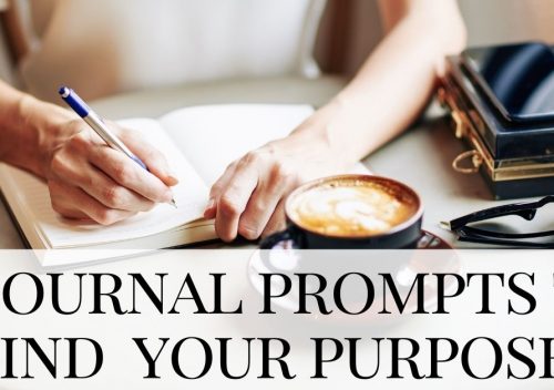 Journal Prompts to Find Your Purpose - woman writing in journal