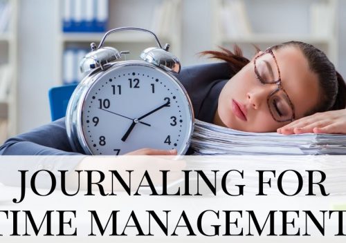 woman asleep at desk - Journaling for Time Management