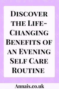 evening self care routine