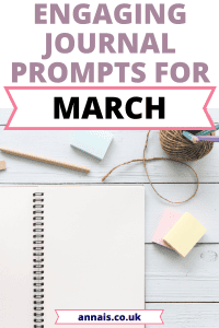  journal prompts for march